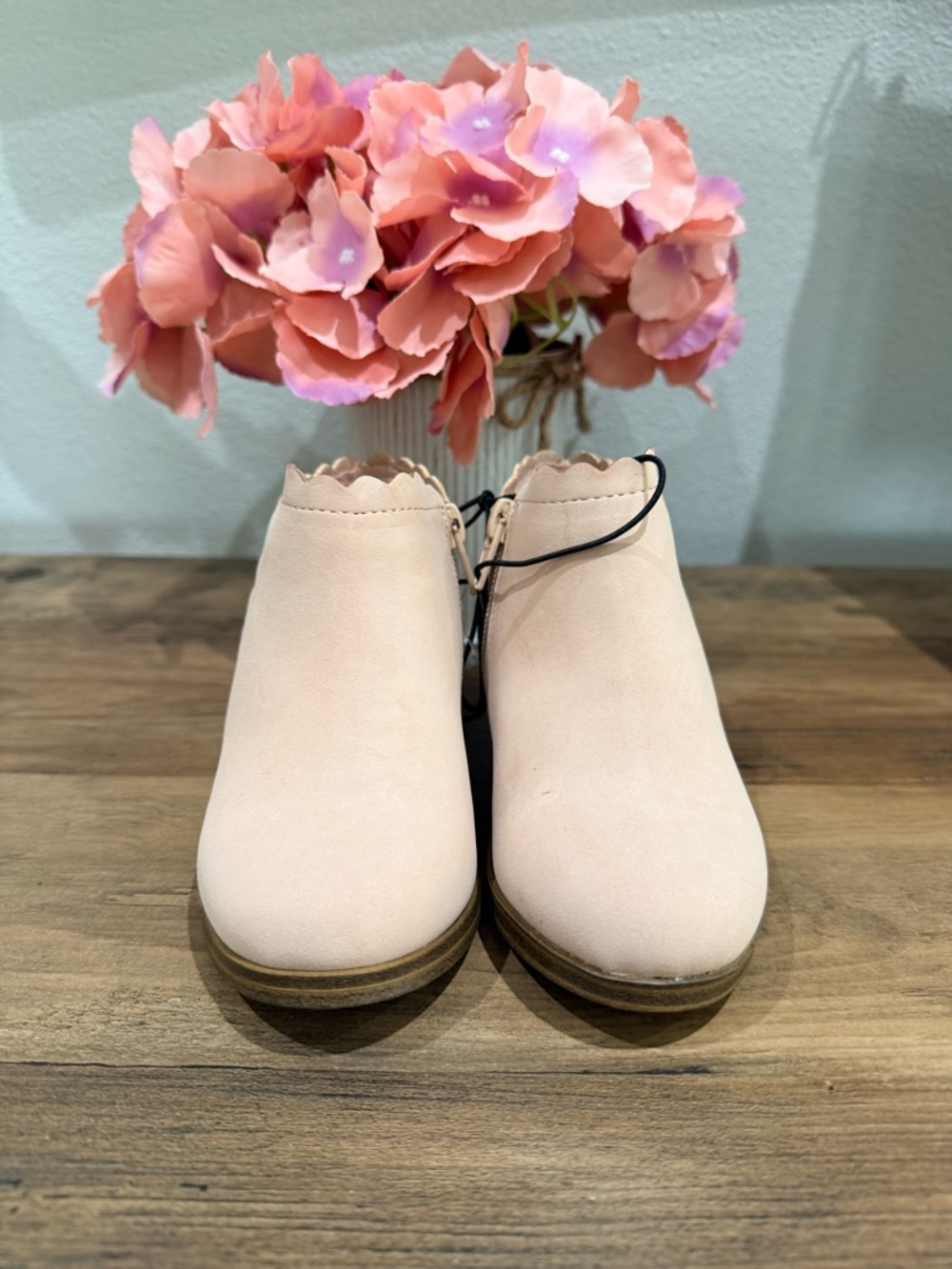Thereabouts Toddler Girls Pima Flat Heel Booties in blush size 8M